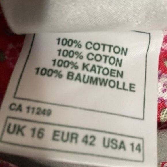 VTG Laura Ashley Cottagecore Floral Puff Sleeve Prairie Maxi Dress Women Size 14 - Picture 3 of 10